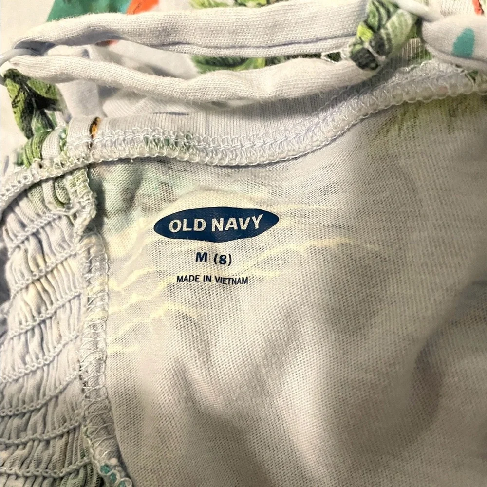 Old Navy Girl’s Vacation Summer Sun Dress with Ocean & Palm Trees